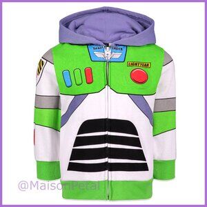 Fleece Zip Up Hoodie with Graphic Design, Kangaroo Pocket, Full Zipper